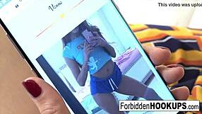 sexy teen fucks her busty step-mom in a hot pickup encounter