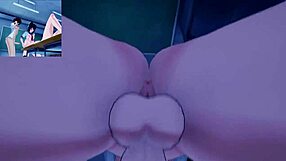 anime futanari woman and boy in hentai adventure story