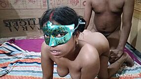 indian wife with shaved pussy gets fucked in multiple positions loving doggystyle