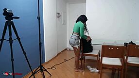 18-year-old latina amateur girlfriend squeals getting fucked by big dick