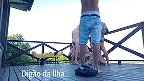 fucking those fat asses on the balcony! so hot!