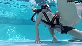 Manga Girl in Bikini Gets Fingered and Blown by Big Cock Underwater