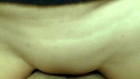 Moaning babe takes massive cum load in pussy