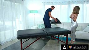 naughty milf gets ass stretched in massage