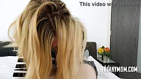 Whitney drinks stepson's cum to avoid mess