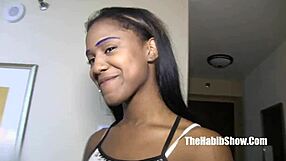 Queen Blue swallows that big black cock