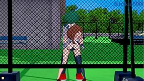 Vidím jak Ochako Uraraka a Izuku Midoriya drbnou intenzivně v hentai My Hero Academia