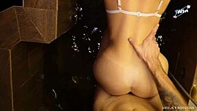 Stepmom Tests Virgin Stepson's Gayness with Intense Sauna Sex