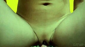 Watch this virgin's close-up grinding leading to a creampie orgasm