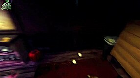 Trick or treat? This spanish goth femdom with big tits is dominating in 3d hentai!