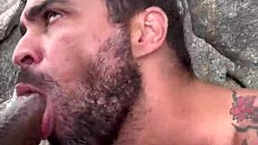 african gay men bareback fucking outdoors on public beach