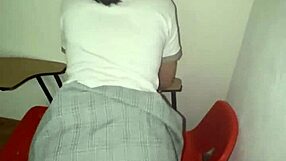 Skinny Mexican Babe Fucks In Abandoned Classroom Homemade Video