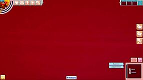 The best anime girl poses in her swimsuit for the competition