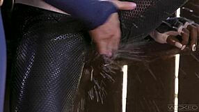 Wicked - Captain Marvel Makes Her Alter Dimension Black Self Squirt Hard Full Scene