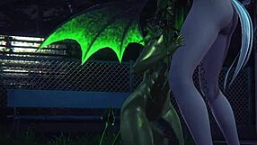 Furry Yaoi Dragon and Tanuki in Kinky Park Sex