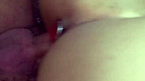 Slut rides anal toys to a messy creampie finish