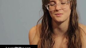 ginger pale skinned lauren phillips fucks a dick machine... oops, i mean machine fucks her