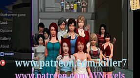 Adult video game with visual novel style and erotic stories