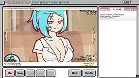 nicole risky job hentai game pornplay ep 2 fondling tits to attract customers