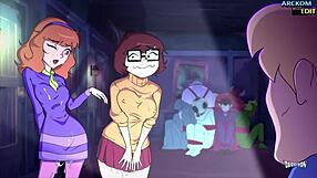 Trick or treat with wild 3d cartoon hentai music video