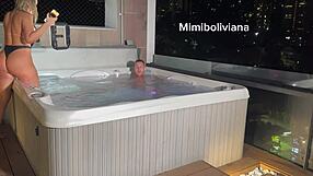 French guy Filoufitt in Medellin with a Colombian woman