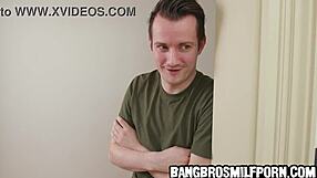 I'm spying on my busty stepmom masturbating