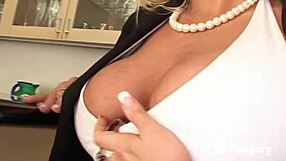 Horny Italian milf with big tits gets deep anal fucking and facial