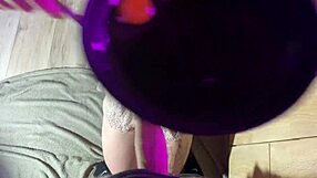 Housewife Gives Juicy Blowjob In Kitchen