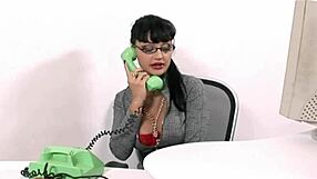 secretary endures anal creampie at office desk