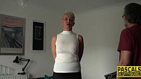 Mature Sub Swallows Cock During Domination