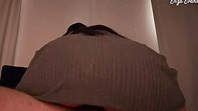 Argentine beauty shows off her perfect ass in a short dress