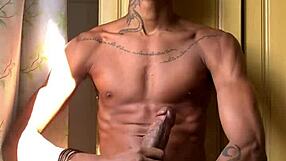 ebony jerks oberon off