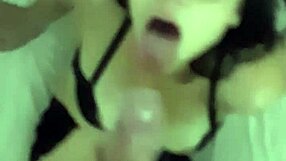 The cute teen swallows cum like a slut in this amateur scene.