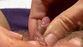 Huge Clitoris Rubbing in Extreme Close-Up POV Masturbation Orgasm