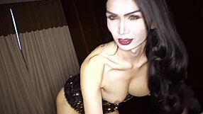 Whoring Thai Ladyboy Bella Sucks Cock for Cash