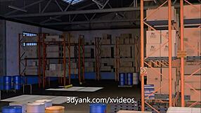 Backroom animated 3D interracial fucking with a cuckold twist.