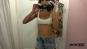 Amateurboxxx - dana sneakily masturbates in a public dressing room