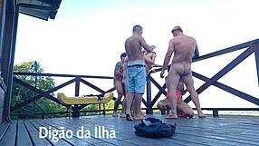 fucking those fat asses on the balcony! so hot!