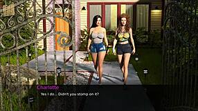 Nursing outfit reveals big tits in cute 3d game