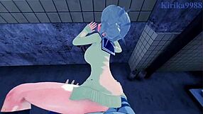 Himiko Toga and Ochako Uraraka engage in INTENSE LESBIAN PLAY and SEX in My Hero Academia hentai