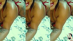 i'm suellen santos, indonesian mature with tattoo, masturbating my big tits and gaping pussy