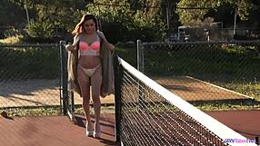 hey, watch this stockinged milf dine on dick?