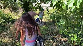 Four homeless students have sex with one student on the beach