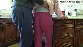 Mature Stepmother Fucked Hairy Pussy In Kitchen