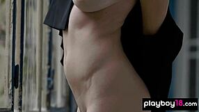 classy blonde milf beauty miky muse presenting her amazing natural tits