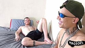 Skinny Gay Guy Arrested And Fucked By Straight Cellmate With Big Cock