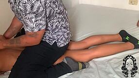 he DOMINATED my stepsister with erotic MASSAGE and tits