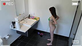 Drained Step Brother's Cock to Punish His Spying!