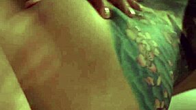 Tranny Casey Kisses dominates Rocky Emerson with intense fucking after steamy sensual kisses.