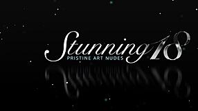 flexible ballerina teases with sensual poses on black leather sofa